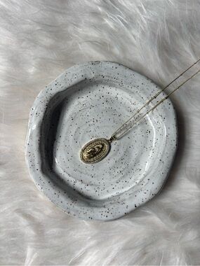 Gold Rosemary Pendant  Necklace